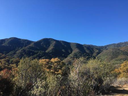 Looking south at Palomar Mountains